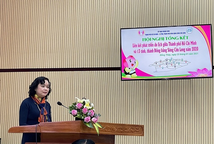 Phó Tổng cục trưởng Nguyễn Thị Thanh Hương phát biểu tại hội nghị. Ảnh: titc